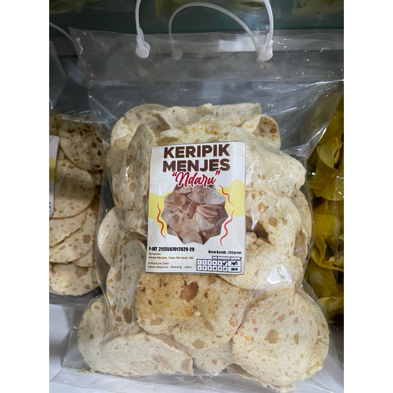 

TERMURAH !! KERIPIK MENJES ISI 200gr