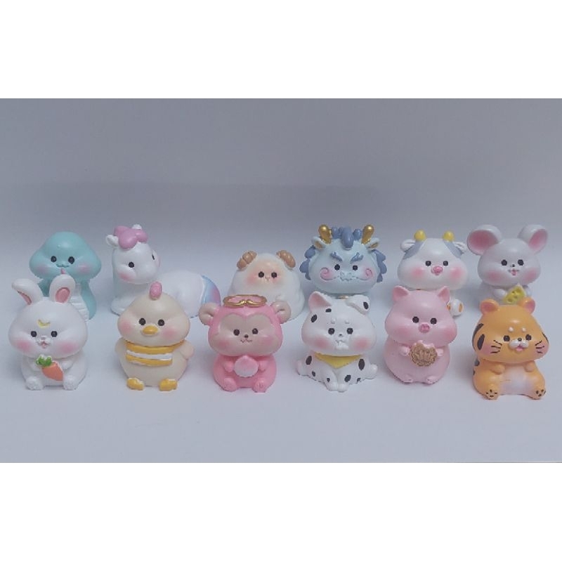 MINIATUR 3D 1 SET 12 SHIO ANIMAL