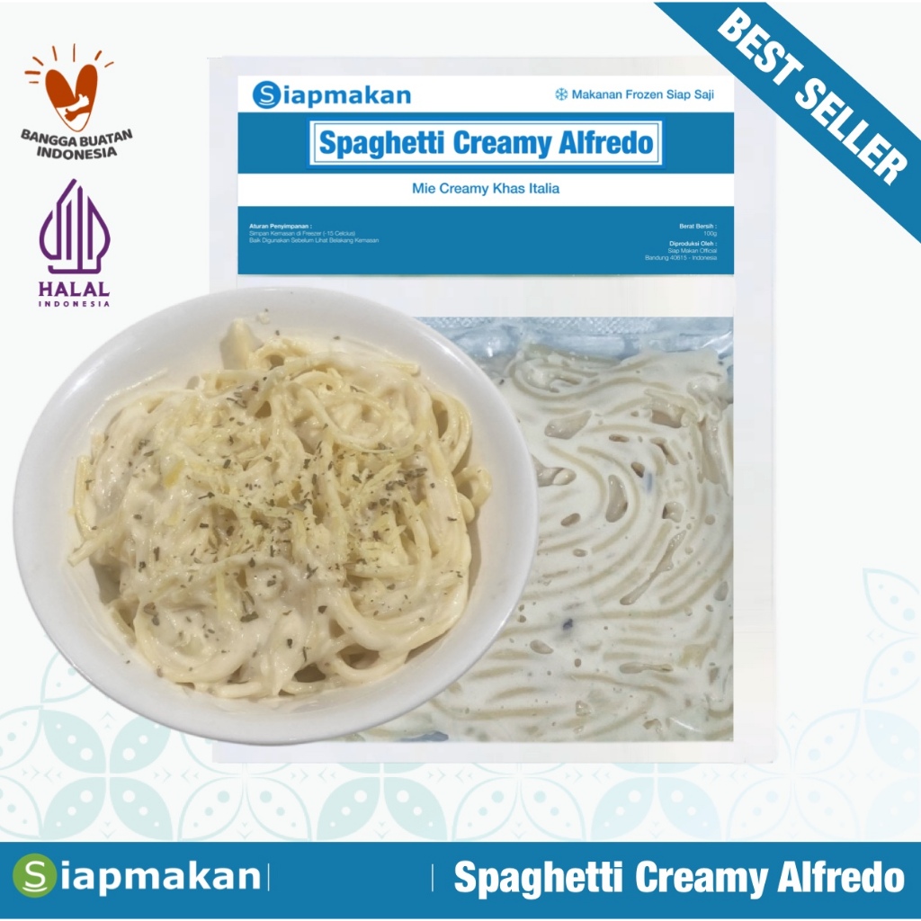 

Siapmakan Spaghetti Creamy Alfredo Mie Khas Italia