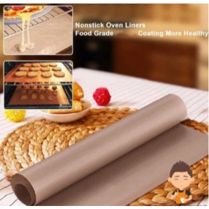 

Kain Silpat Kertas Roti / Alas Panggang Oven Loyang Baking sheet / Kain Panggang Non Stick Baking Sheet Alas Loyang / Baking Paper