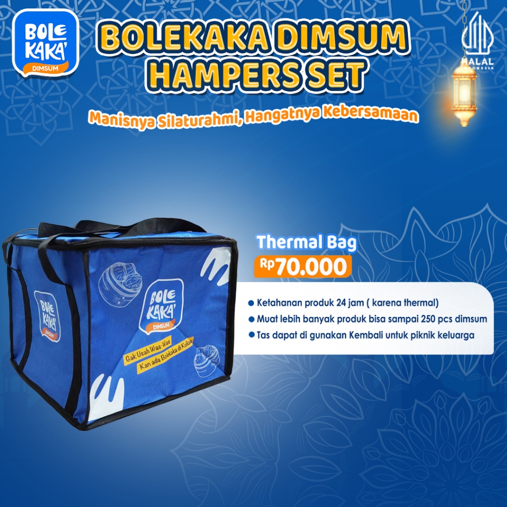 

Bolekaka Dimsum Tas Thermal tahan dingin 24 jam/ Thermal Bag