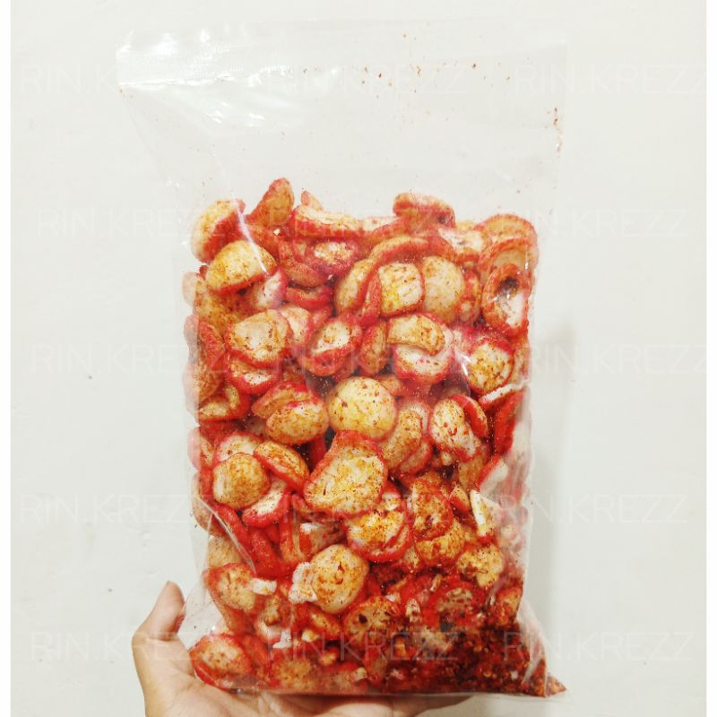 

250 Gram Kerupuk Seblak Pedas Kencur || Rin.Krezz Seblak Pedas Nampol Renyah