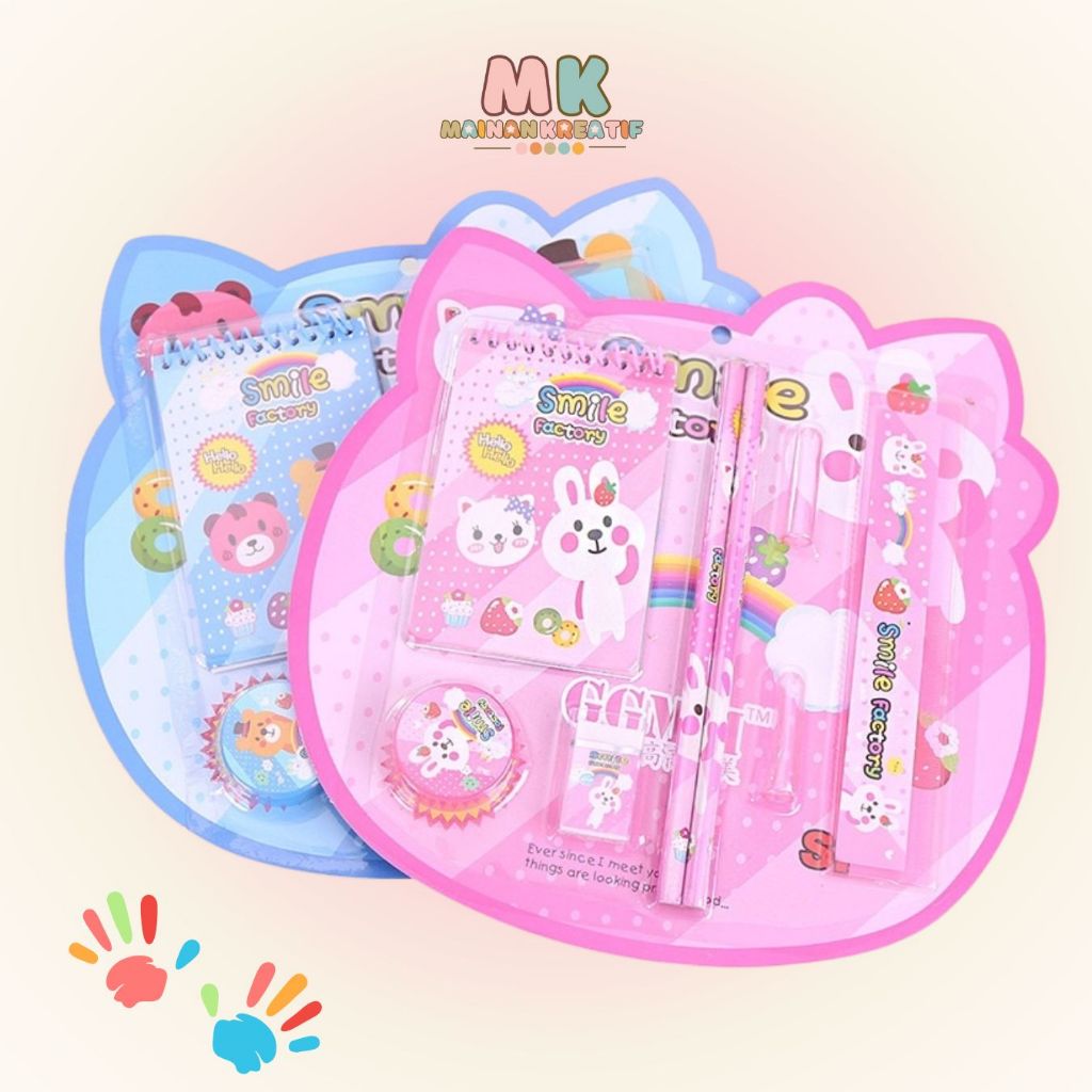 

MK632 SET LENGKAP ALAT TULIS LUCU SOUVENIR ULANG TAHUN/Set Alat Tulis Kartun Lucu / Stationery Set 8 in 1 Lucu