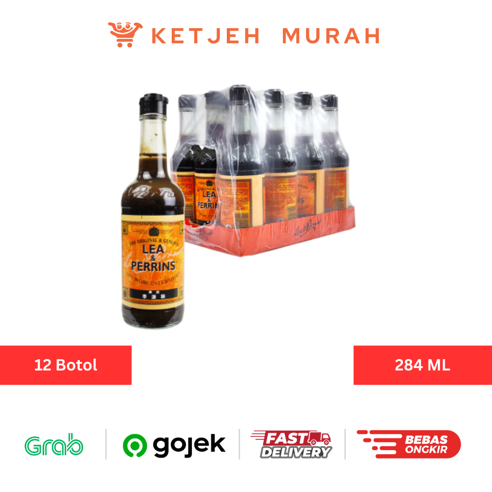 

Lea & Perrins Sauce Worcestershire Saus Inggris 284 ML 1 Dus isi 12 Botol