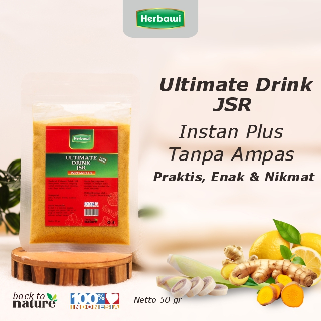 

JSR Herbawi Ultimate Drink Instan MINUMAN HERBAL / Jamu JSR / Ramuan JSR / Resep Sehat JSR / Ramuan JSR / Rempah JSR 50gr