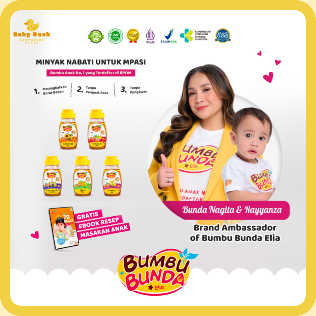 

Bumbu Bunda Elia Minyak Nabati Minyak MPASI Canola Oil Corn Oil Sunflower OIL