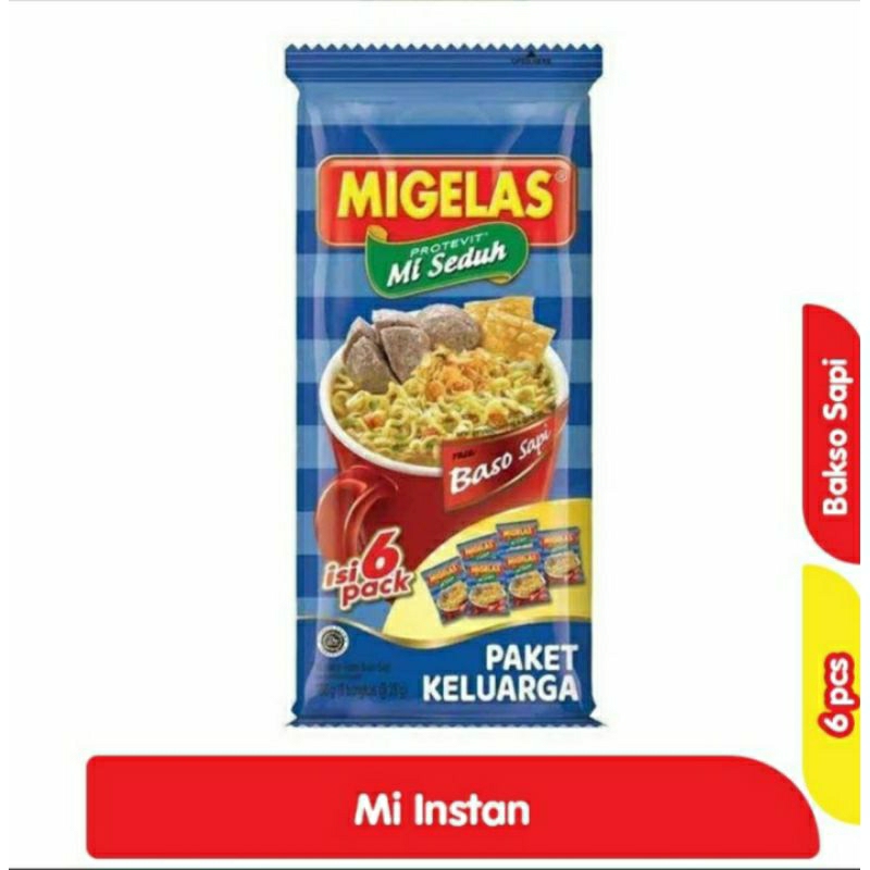 

Migelas Protevit Mie Instan Baso Sapi 6 pcs