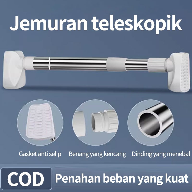 Tiang Jemuran Baju Stainless Steel 50-240cm  tiang horden tiang jemuran