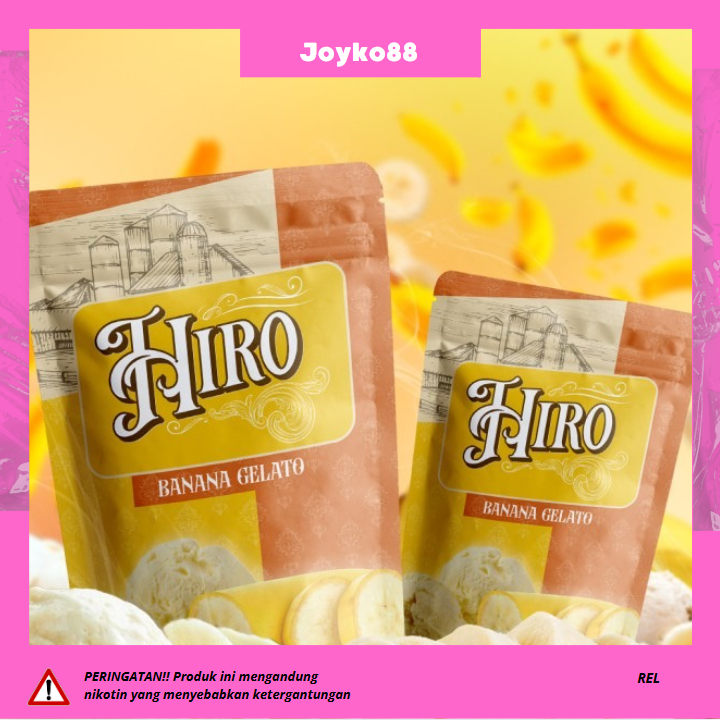 HIRO BANANA GELATO V3 LIQUID FREEBASE 60ML 100% ORIGINAL