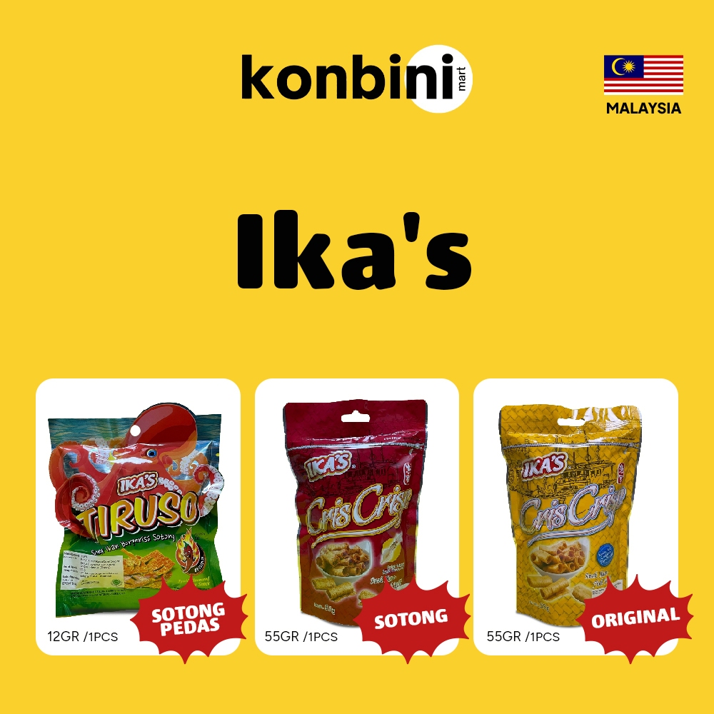 

KONBINI MALAYSIA - Ika's Cris Crisp Snack Ikan Fish Roll Malaysia 55gr
