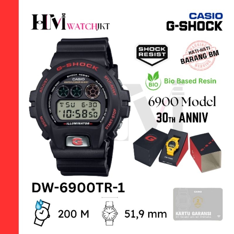 CASIO GSHOCK DW-6900TR-1DR Jam Tangan Pria Original Digital Antiair LIMITED EDITION ANNIVERSARY DW-6