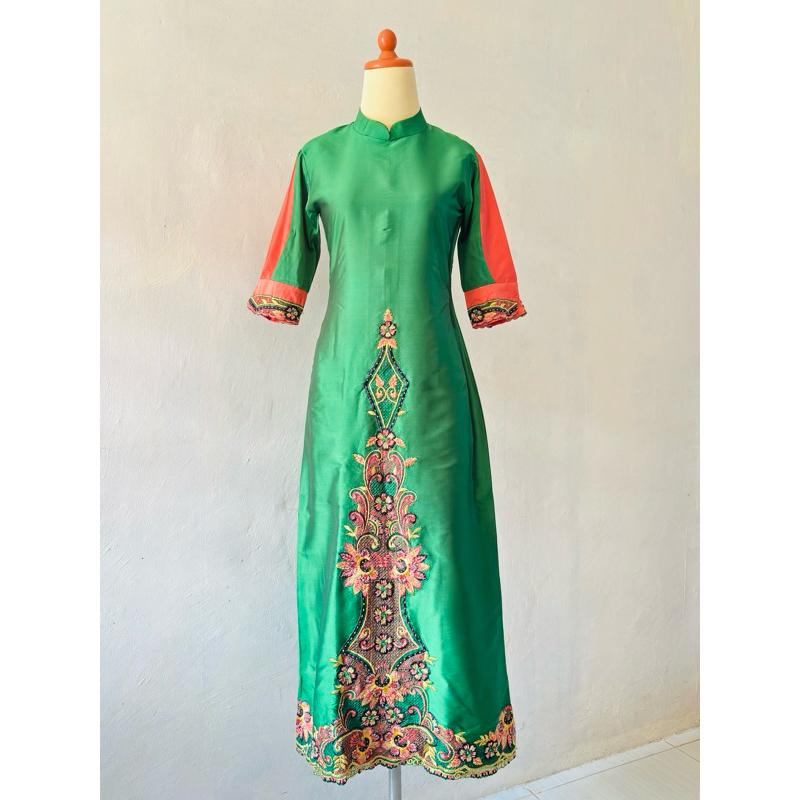 preloved gamis dress kondangan pesta tafeta bordir