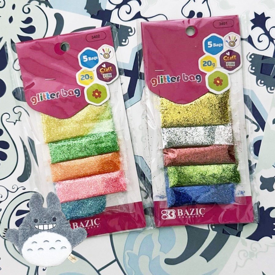

[1PPN/6WARNA] BAZIC METALLIC - NEON GLITTER NO.3401 NO.3420