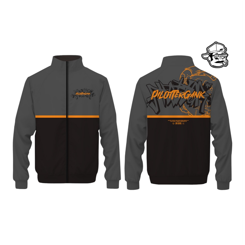 JAKET PARASUT PILOTTER TRACTOP RUSTIC V ORIGINAL FREE STICKER
