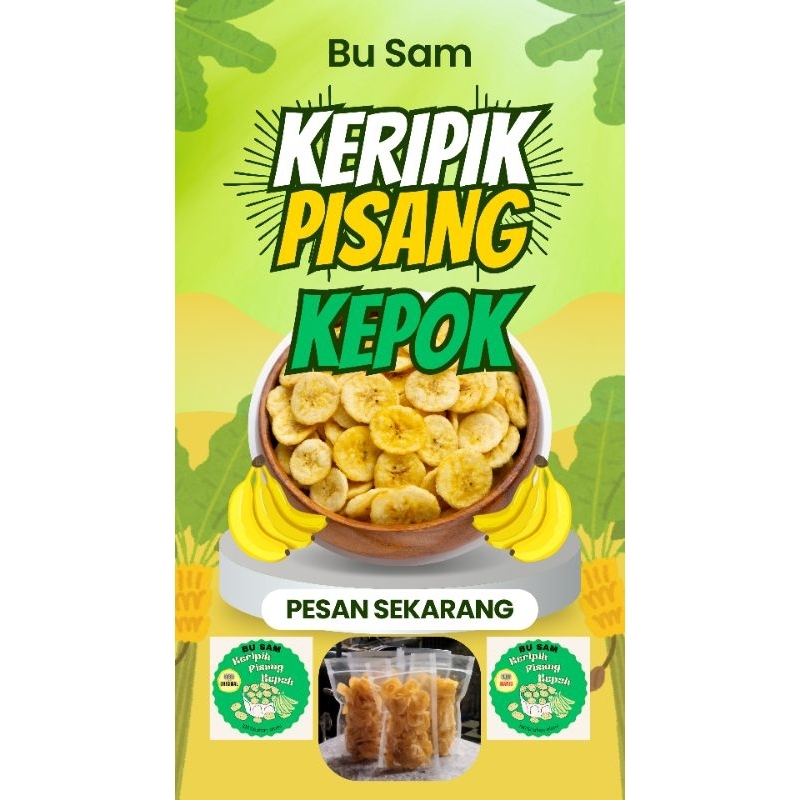 

Cemilan Keripik pisang kepok 50gram