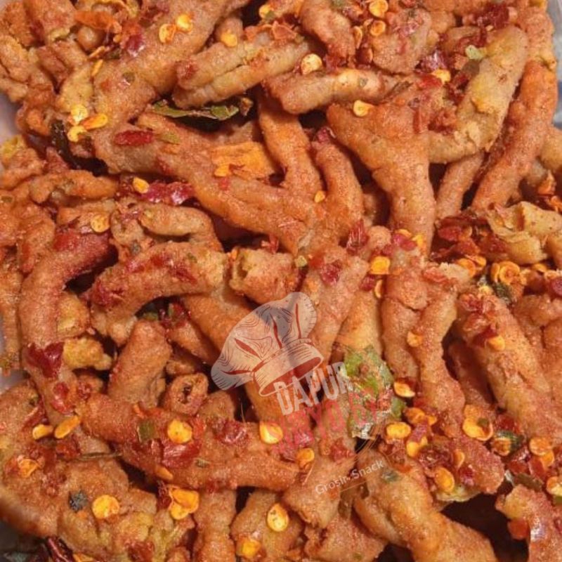 

keripik usus ayam pedas daun jeruk gurih renyah halal 1KG