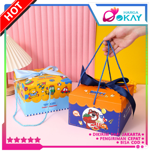 

HO Goodie Bag Ulang Tahun Anak Motif Kartun Kotak Kado Berpita Tas Bingkisan Hadiah Hampers Ulang Tahun Anak Paper Bag Snack Karakter Kotak Souvenir Box Kue Tentengan Souvenirs Party Supplies