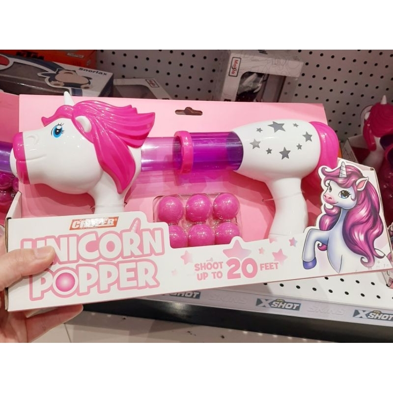unicorn popper mainan tembakan unicorn mainan pistol karakter unicorn mainan bola unicorn