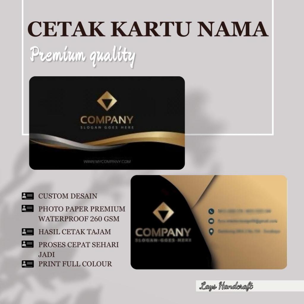

CETAK KARTU NAMA PREMIUM CUSTOM - 1 SISI / 2 SISI