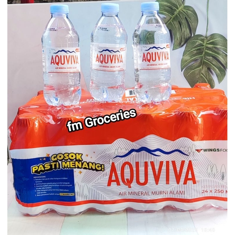 

Aquviva air mineral 250ml isi 24 botol