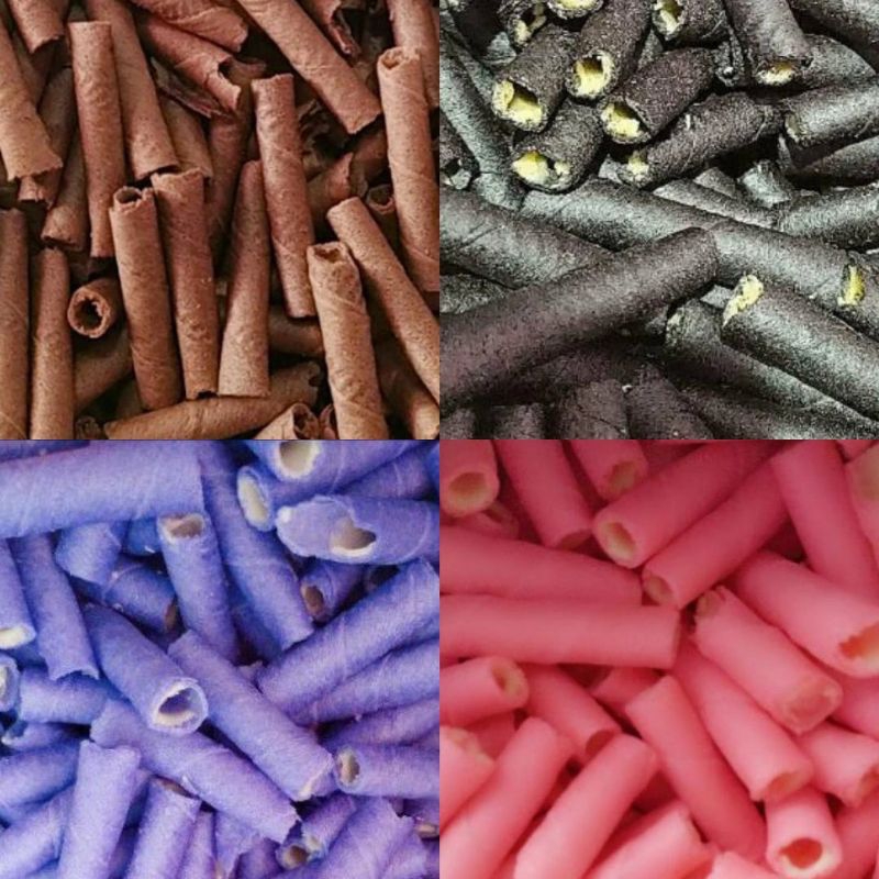 

250g barcelona mix/ Mini Wafer Roll Rasa Mix/snack kiloan murah