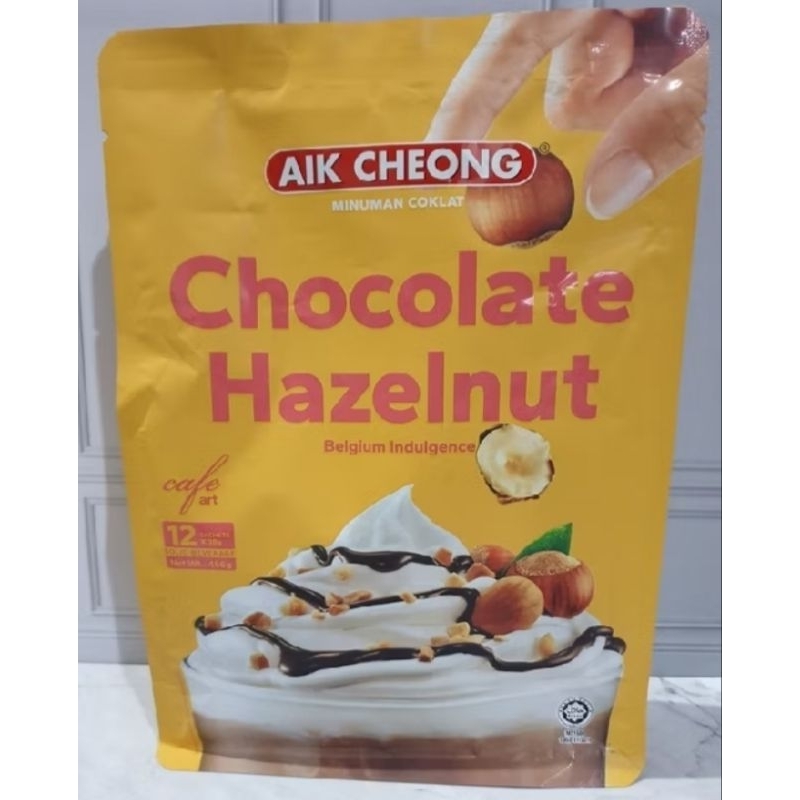 

chocolate hazelnut aik Cheong coklat hazelnut isi 12 sachet