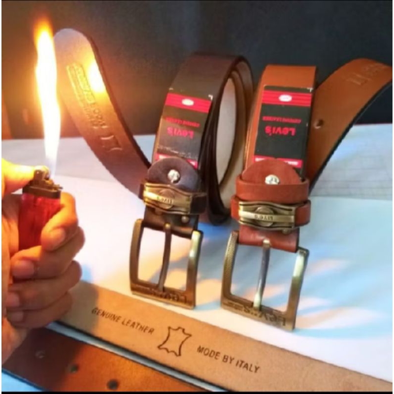 Ikat Pinggang Pria Kulit Sapi Selapis MAGETAN ORIGINAL Sabuk Kulit Asli