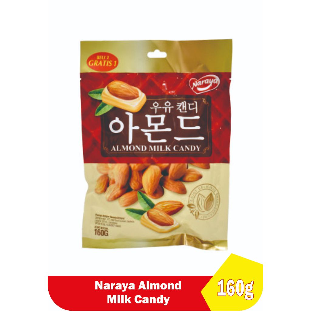 

Naraya Almond Milk Candy C / Permen Kacang 160 g