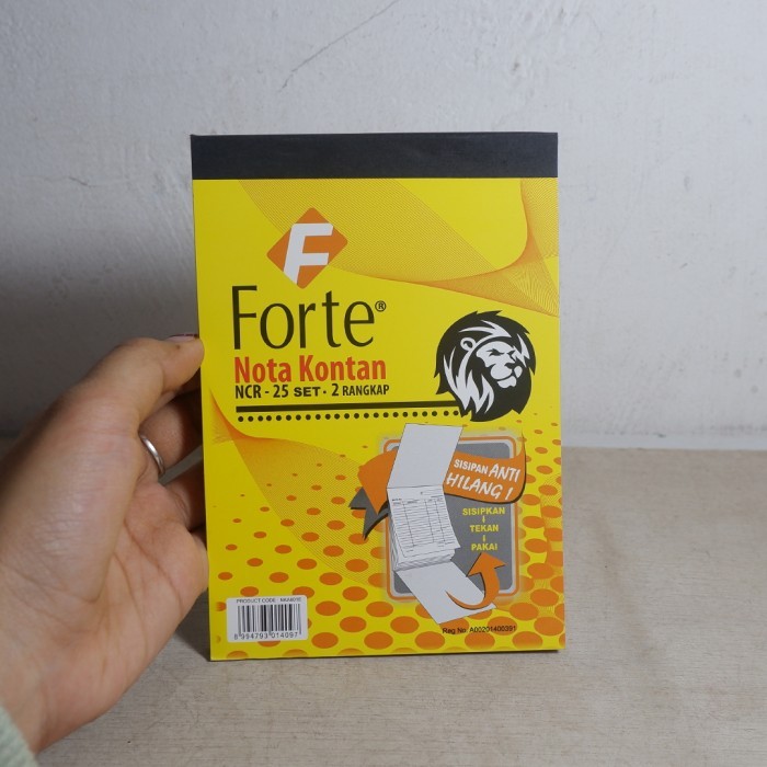

Nerrd Nota Kontan 2 ply 25 set Murah Forte
