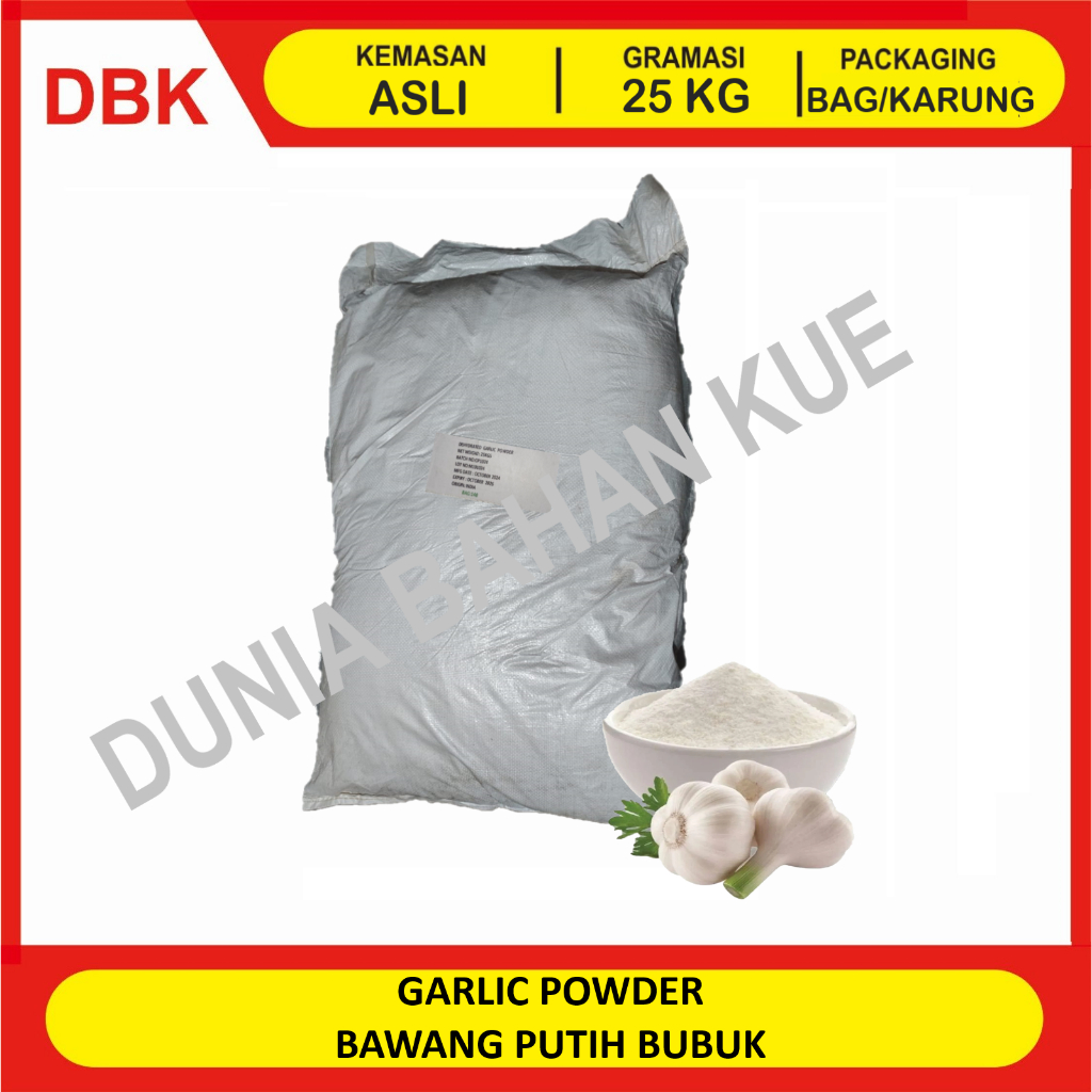 

(KHUSUS INSTANT/GOSEND) GARLIC POWDER - 1 BAG 25 KG / BAWANG PUTIH BUBUK / BAWANG PUTIH POWDER FOOD GRADE