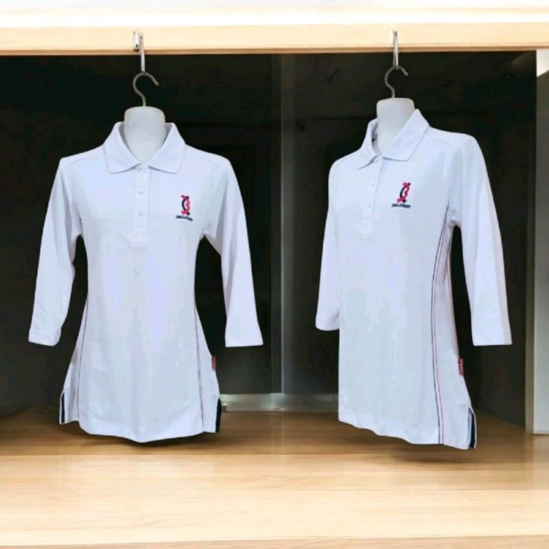 Atasan Kaos Wanita Model Tangan 7/8 Uncle West Warna Putih