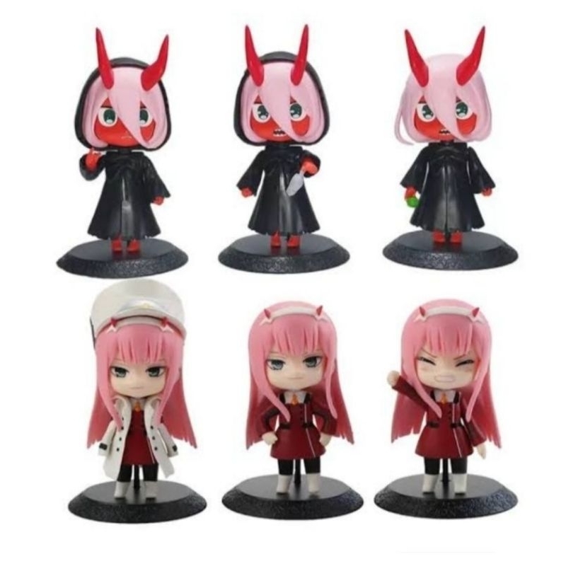 Action Figure Darling The Franxx Zero Two Set 3 Pcs