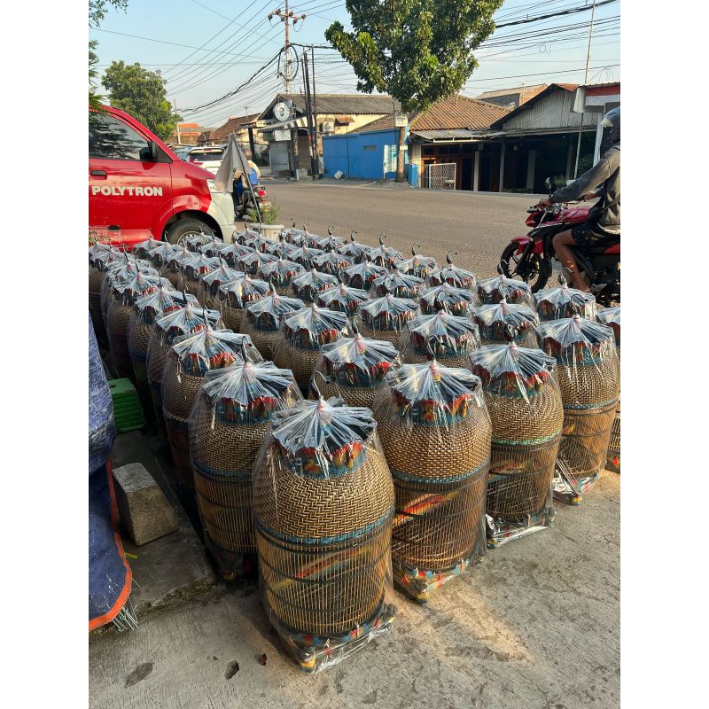 sangkar burung sangkar perkutut rajut