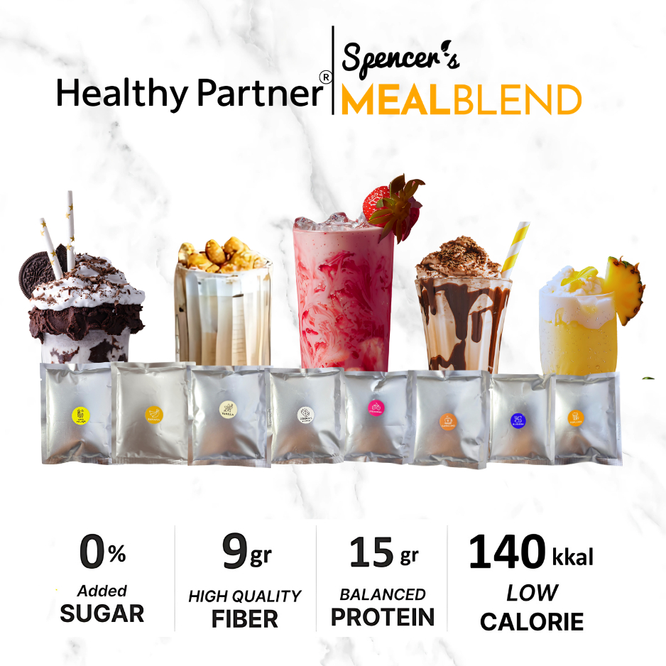 

Spencer's MealBlend Sachet – Solusi Praktis Meal Replacement Multigrain Alami untuk Nutrisi Sehat