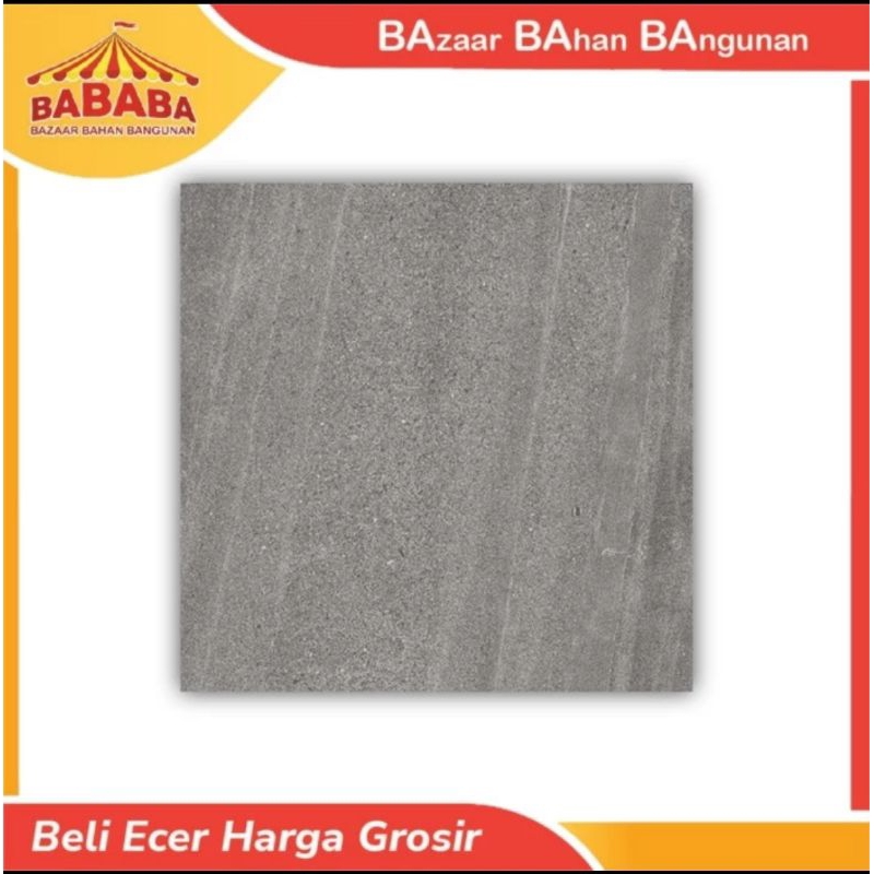 KERAMIK LANTAI MATTE KASAR 60X60 HABITAT MOSCOW GREY
