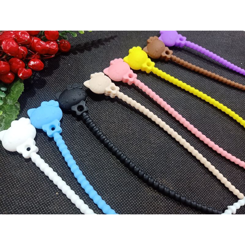 

200 pcs karet serut motif kabel tis elastis mix warna