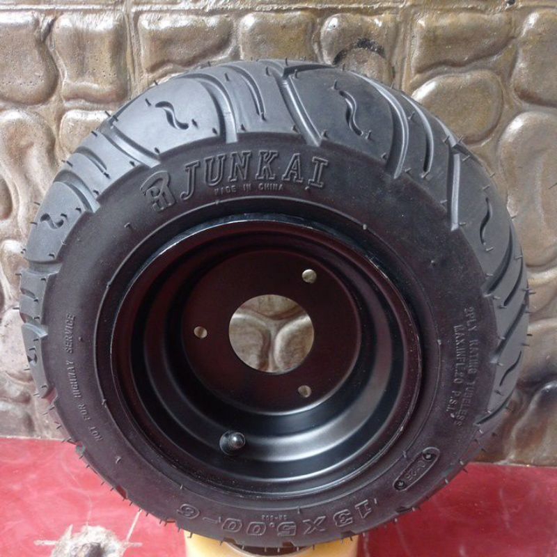 Ban set velg ring 6 13x5.00-6 atvmini, gokart, otoped
