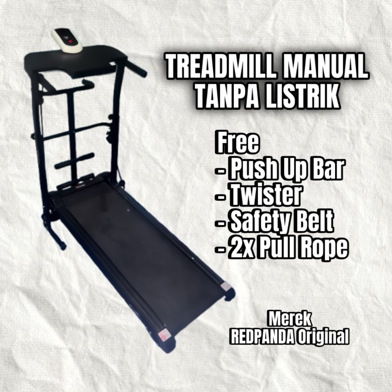 Treadmill Manual REDPANDA – Alat Fitness Rumahan, Second Berkualitas, Siap Pakai