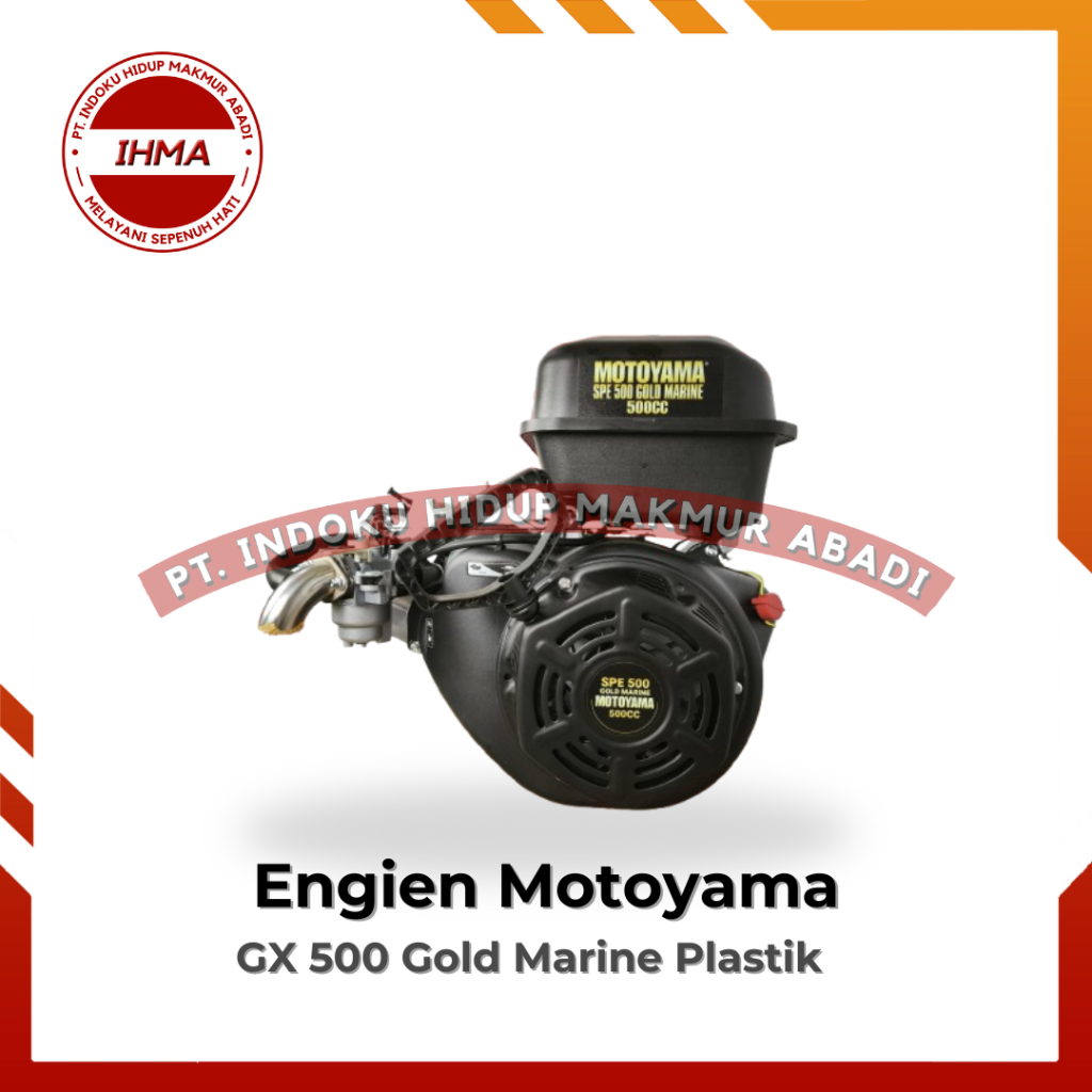 Gasoline Engine Motoyama SPE 500 Plastik Gold Marine (500 cc) - Mesin Penggerak Serbaguna