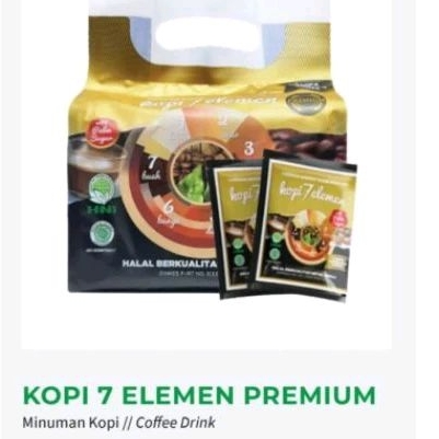 

KOPI TUJUH ELEMEN PREMIUM 10 SACHET HALAL PRODUK MUSLIM BERIZIN