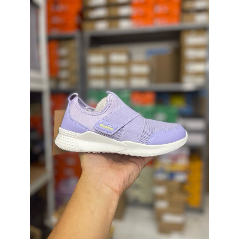 Diadora Hasita JR - Purple / Ungu Lavender [Original MAP] DIACX231004E Sepatu Sneakers Anak Wanita