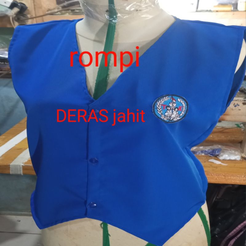 seragam sekolah TK biru putih nasional