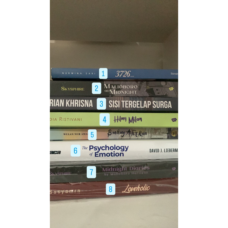 preloved novel malioboro 3726mdpl bandung after rain loveholic hilmy milan psychology of emotion sis