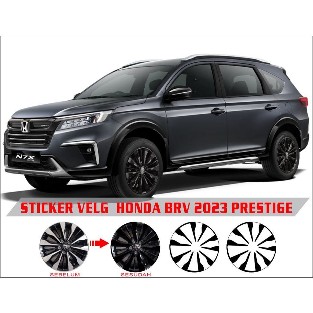 STICKER VELG HONDA BRV PRESTIGE TAHUN 2022-2025 (HARGA UNTUK SATU VELG)