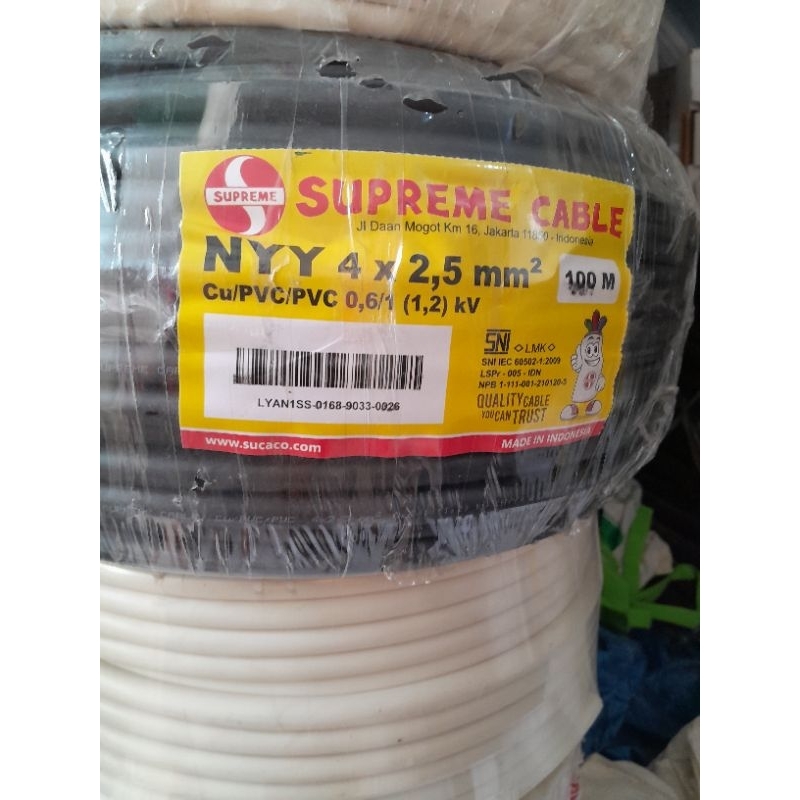 kabel nyy 4x2,5 supreme,kabelmetal,kabelindo