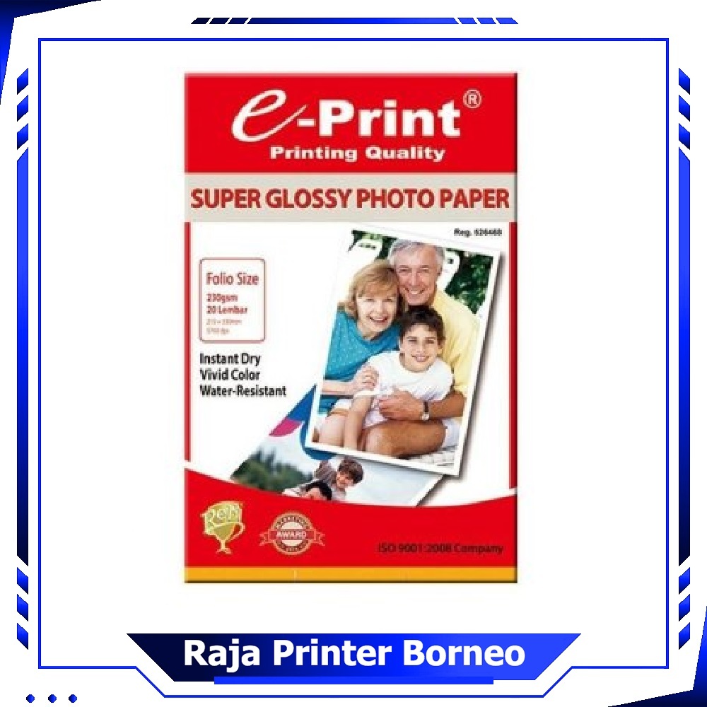 Kertas Foto E-Print F4 230Gsm Super Glossy Photo Paper