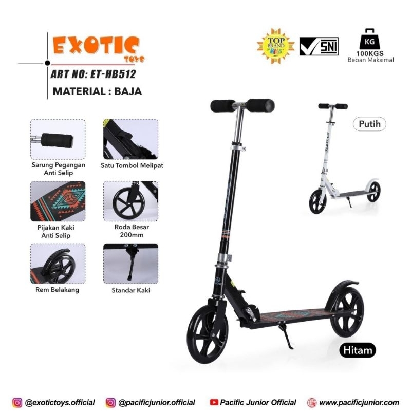 Skuter scooter otopet anak dan dewasa exotic roda dua