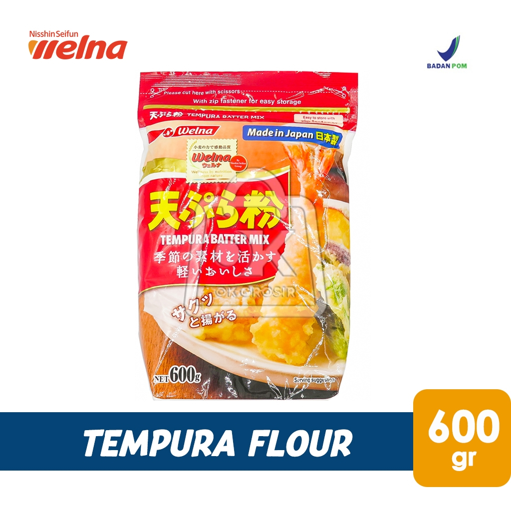 

Tepung Tempura Jepang Welna Nisshin Seifun Tempurako / Tempura Batter Mix (600gr)