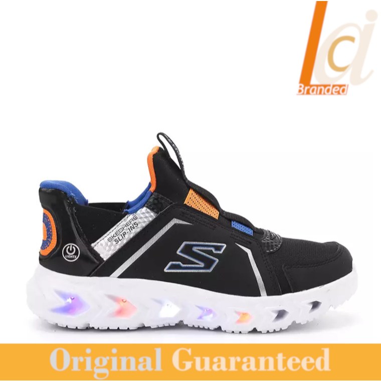Sepatu Anak Laki-laki Original Skechers Hypno-Flash 2.0 - Black