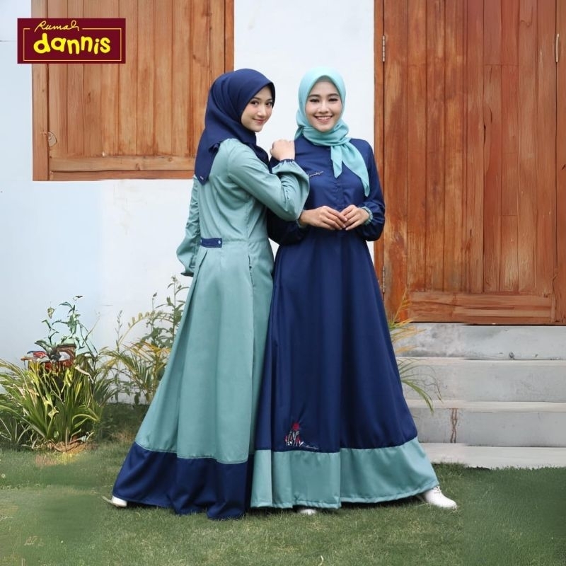Dannis Abaya Sale d'Gardenia XS-XXL Gamis Dress Muslim Wanita Dewasa